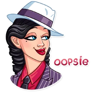 😅-Mafia Girl, Telegram Sticker