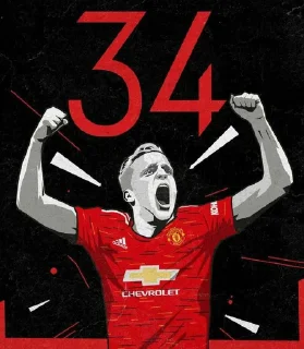 🤩-@ManUnitedXyz, Telegram Sticker