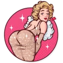 🍑-Marilyn Monroe, Telegram Sticker