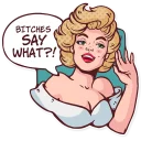 👂-Marilyn Monroe, Telegram Sticker