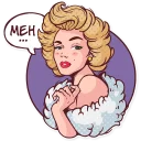 😕-Marilyn Monroe, Telegram Sticker