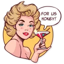 🍸-Marilyn Monroe, Telegram Sticker