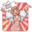 🎆-Marilyn Monroe, Telegram Sticker