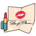 💄-Marilyn Monroe, Telegram Sticker