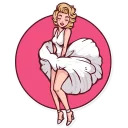 🌬-Marilyn Monroe, Telegram Sticker