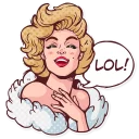 😂-Marilyn Monroe, Telegram Sticker