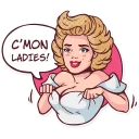 😈-Marilyn Monroe, Telegram Sticker
