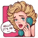 📞-Marilyn Monroe, Telegram Sticker