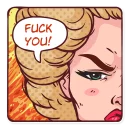🖕-Marilyn Monroe, Telegram Sticker