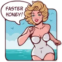 🏃-Marilyn Monroe, Telegram Sticker