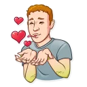 😘-Mark Lizardberg, Telegram Sticker