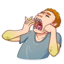 😪-Mark Lizardberg, Telegram Sticker