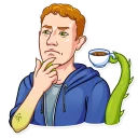🤔-Mark Lizardberg, Telegram Sticker