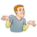 🤷‍♂️-Mark Lizardberg, Telegram Sticker