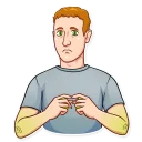 😟-Mark Lizardberg, Telegram Sticker