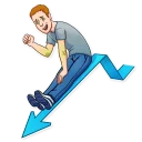 📉-Mark Lizardberg, Telegram Sticker