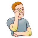 🤦‍♂️-Mark Lizardberg, Telegram Sticker