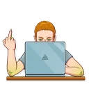 🖕-Mark Lizardberg, Telegram Sticker