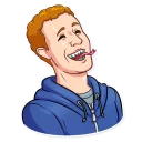 😂-Mark Lizardberg, Telegram Sticker