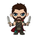 😏-Marvel and DC, Telegram Sticker