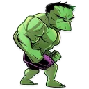 💪-Marvel and DC, Telegram Sticker