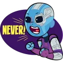 😣-Marvel and DC, Telegram Sticker