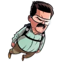 😓-Marvel and DC, Telegram Sticker