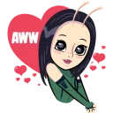 😍-Marvel and DC, Telegram Sticker