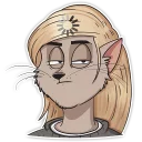 😑-Mary (Bird Born), Telegram Sticker