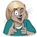 😜-Mary (Bird Born), Telegram Sticker