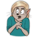 🤨-Mary (Bird Born), Telegram Sticker