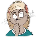 🤔-Mary (Bird Born), Telegram Sticker