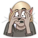 😧-Mary (Bird Born), Telegram Sticker