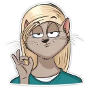 😐-Mary (Bird Born), Telegram Sticker
