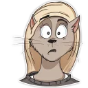 😦-Mary (Bird Born), Telegram Sticker