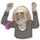 😏-Mary (Bird Born), Telegram Sticker