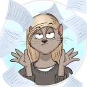😤-Mary (Bird Born), Telegram Sticker