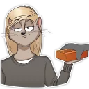 😑-Mary (Bird Born), Telegram Sticker