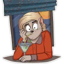 😐-Mary (Bird Born), Telegram Sticker