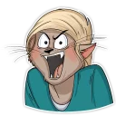 😡-Mary (Bird Born), Telegram Sticker