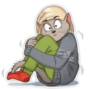 😦-Mary (Bird Born), Telegram Sticker