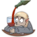 🍷-Mary (Bird Born), Telegram Sticker