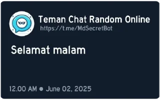 💬-@MdSecretBot, Telegram Sticker