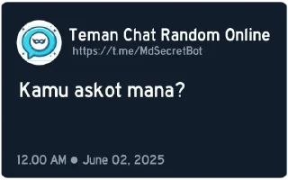 💬-@MdSecretBot, Telegram Sticker
