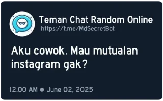 💬-@MdSecretBot, Telegram Sticker