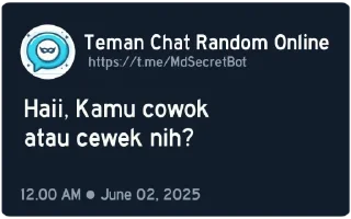 💬-@MdSecretBot, Telegram Sticker