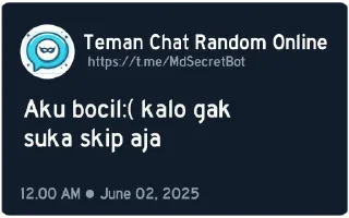 💬-@MdSecretBot, Telegram Sticker