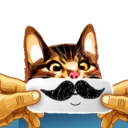 😶-Meme The Cat, Telegram Sticker