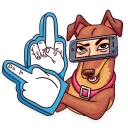 🖕-Moar Dog Memes, Telegram Sticker