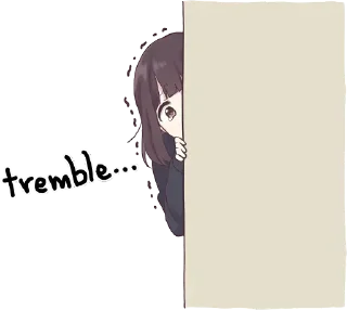 😰-Menhera chan, Telegram Sticker